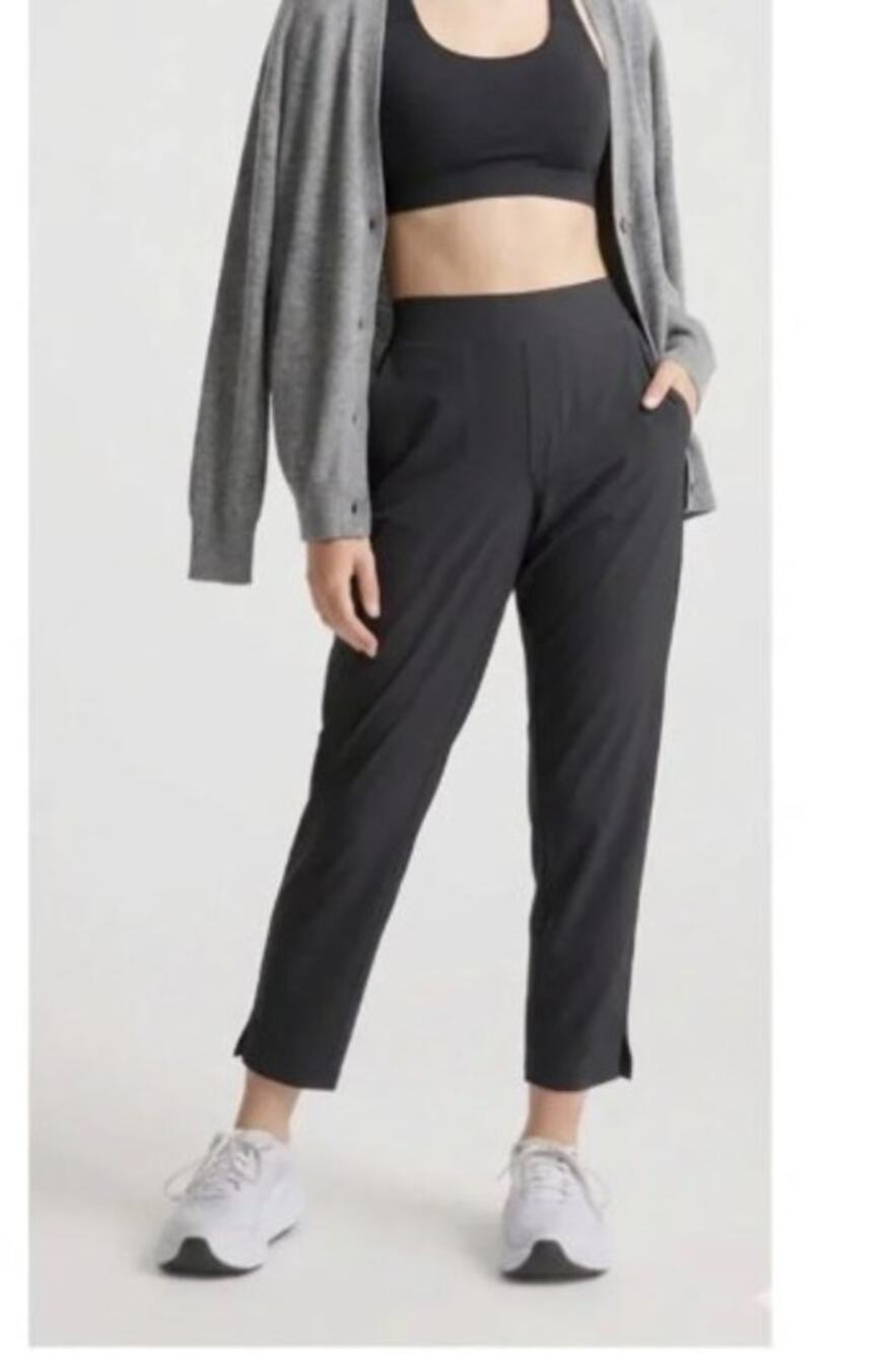Quince Performance Tech Ankle Pants in Black Women's Active Athletic XL